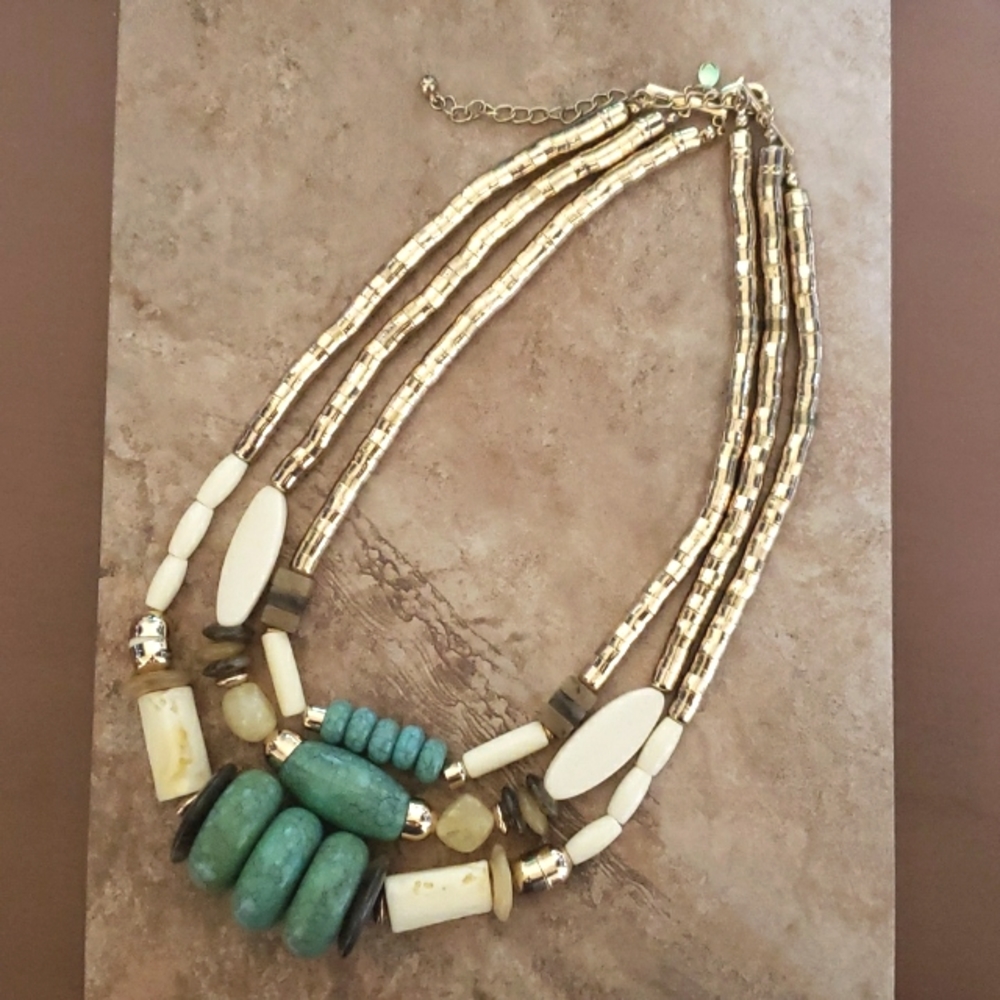 CHICO'S Multi Strand Statement Necklace